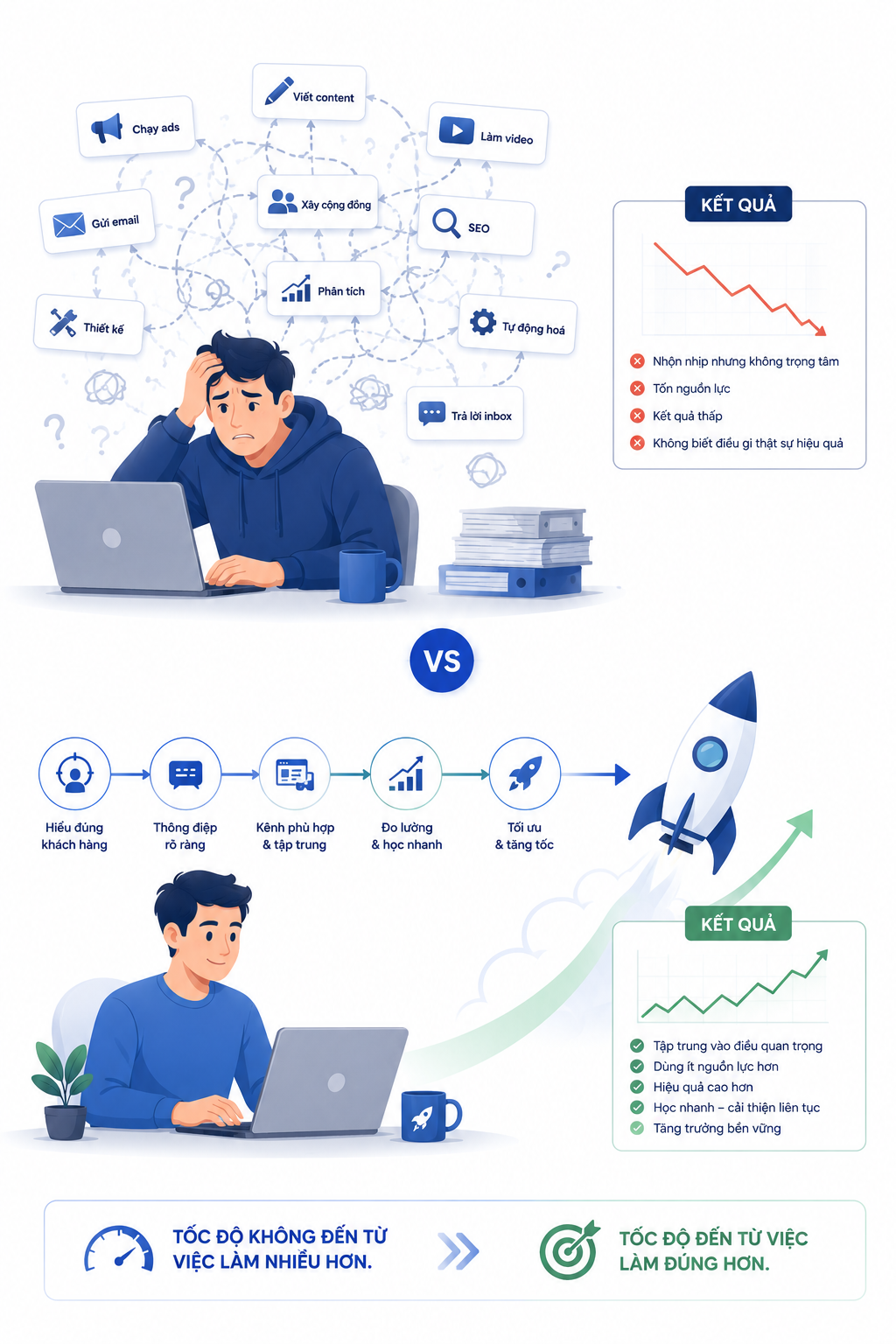 Startup cần tốc độ. Nhưng tốc độ không có nghĩa là làm mọi thứ thật nhiều