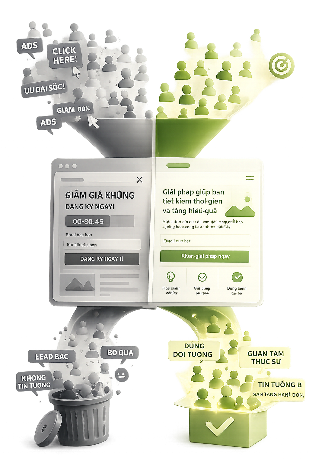 Vì sao rất nhiều landing page hiện nay “ra traffic nhưng không ra giá trị”?