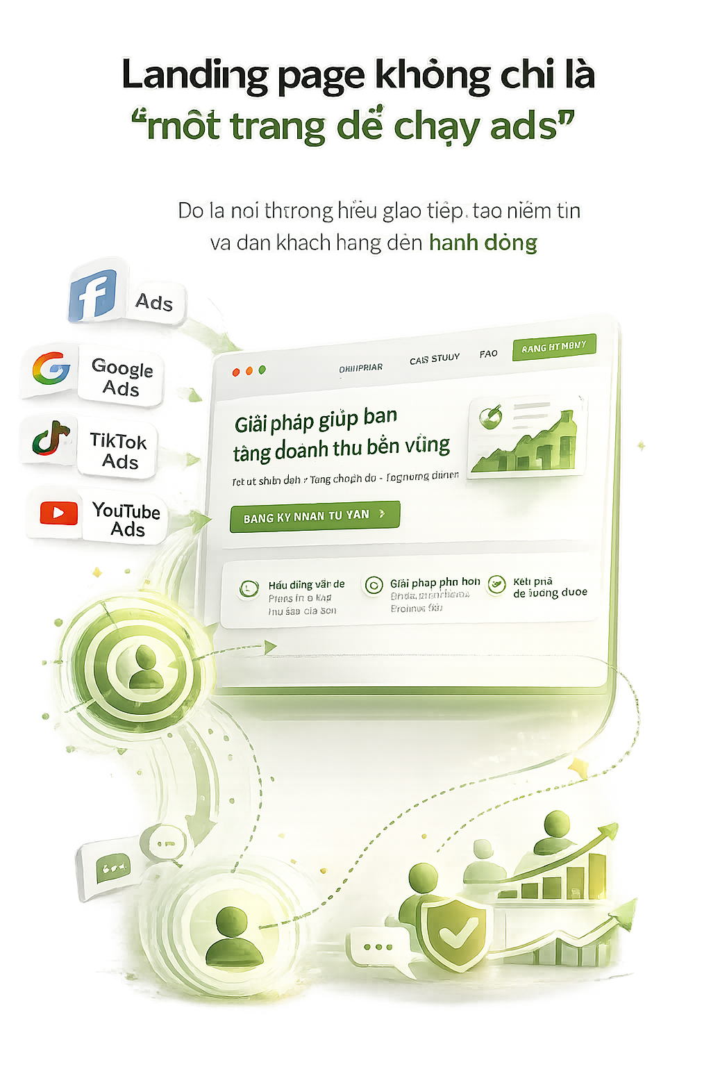 Landing page không chỉ là “một trang để chạy ads”
