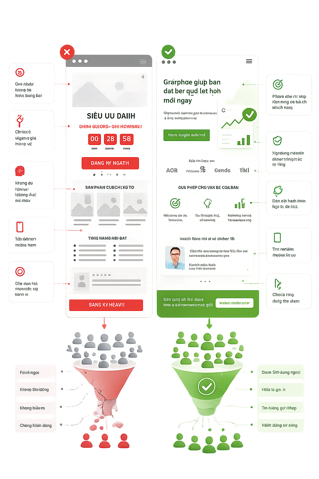 Vì sao nhiều landing page “đẹp nhưng không chuyển đổi”?