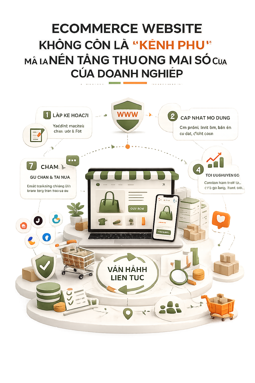 Ecommerce website không còn là “kênh phụ” mà là nền tảng thương mại số của doanh nghiệp