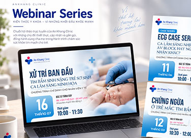 Thiết kế truyền thông Webinar Series – An Khang Clinic