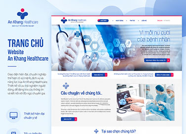 An Khang Healthcare – Thiết kế website chính thức doanh nghiệp