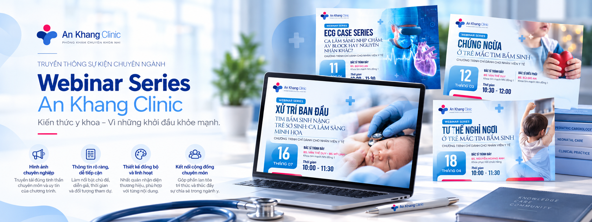 Thiết kế truyền thông Webinar Series – An Khang Clinic