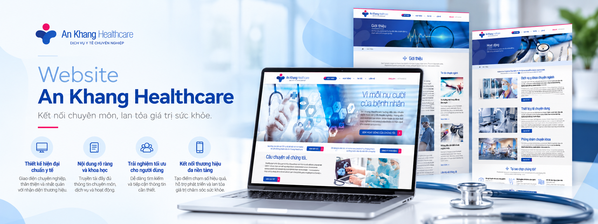 An Khang Healthcare – Thiết kế website chính thức doanh nghiệp