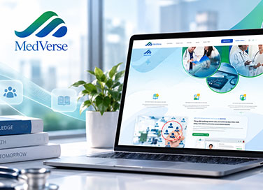 MedVerse – Thiết kế website chính thức cho nền tảng kết nối và học tập y khoa